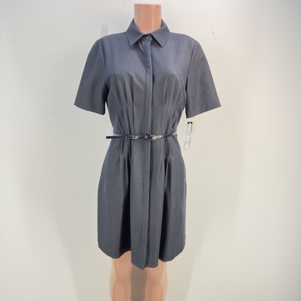 NWT Tahari Arthur S  Levine Notch Collar Sheath Dress Size 10 Petite